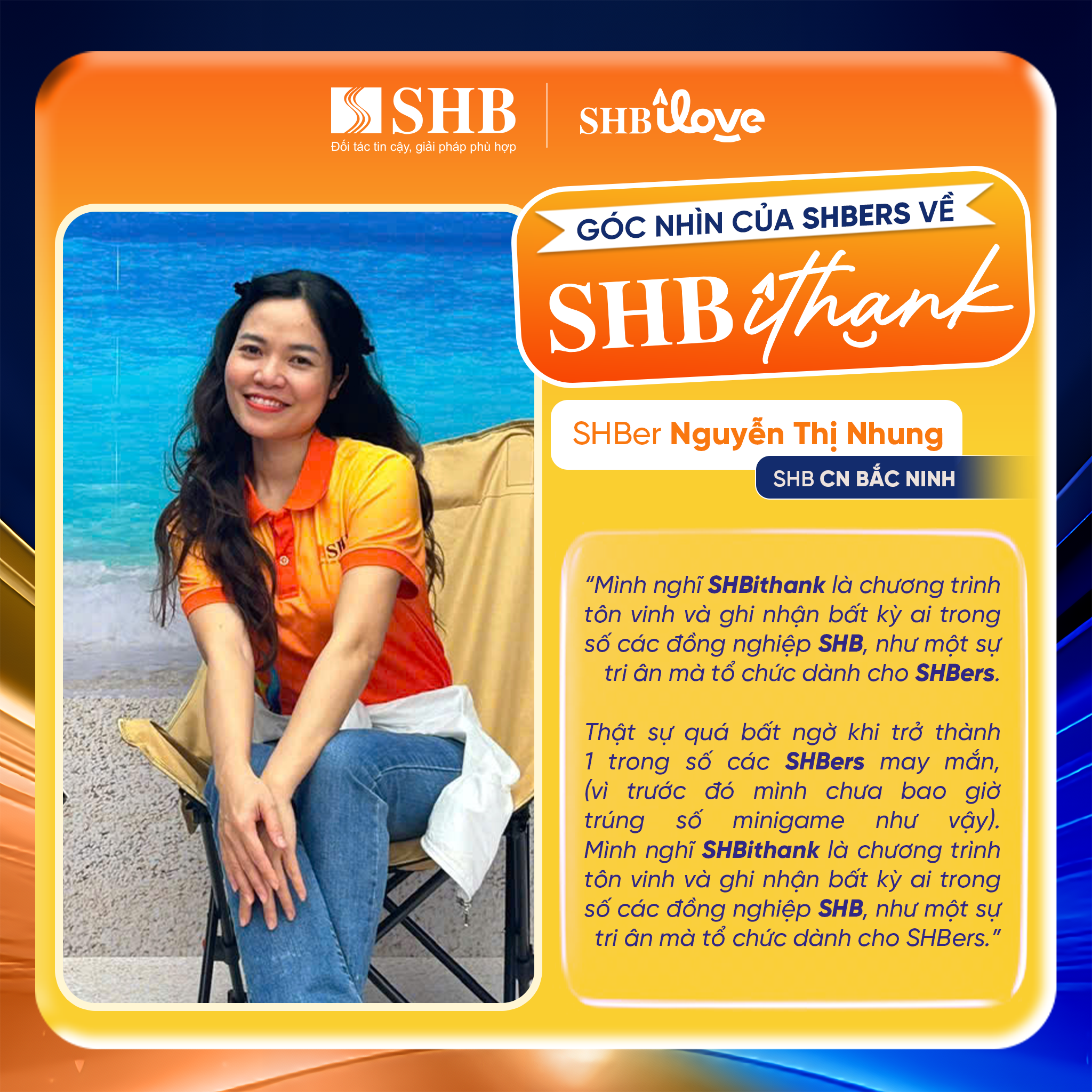 Người SHB nói gì về chương trình SHBithank?